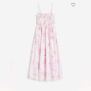 Smocked Cotton Floral Dress